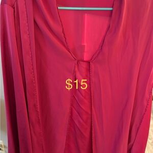 Bar III Women's Blouse in Vibrant Red
